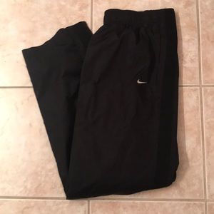Men’s side snap black basketball pants XL
